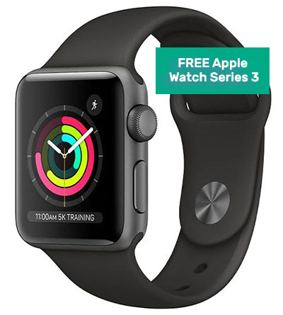 Free Apple Watch series 3 for orders of 10 hosted desktops or more with a 12 month contract